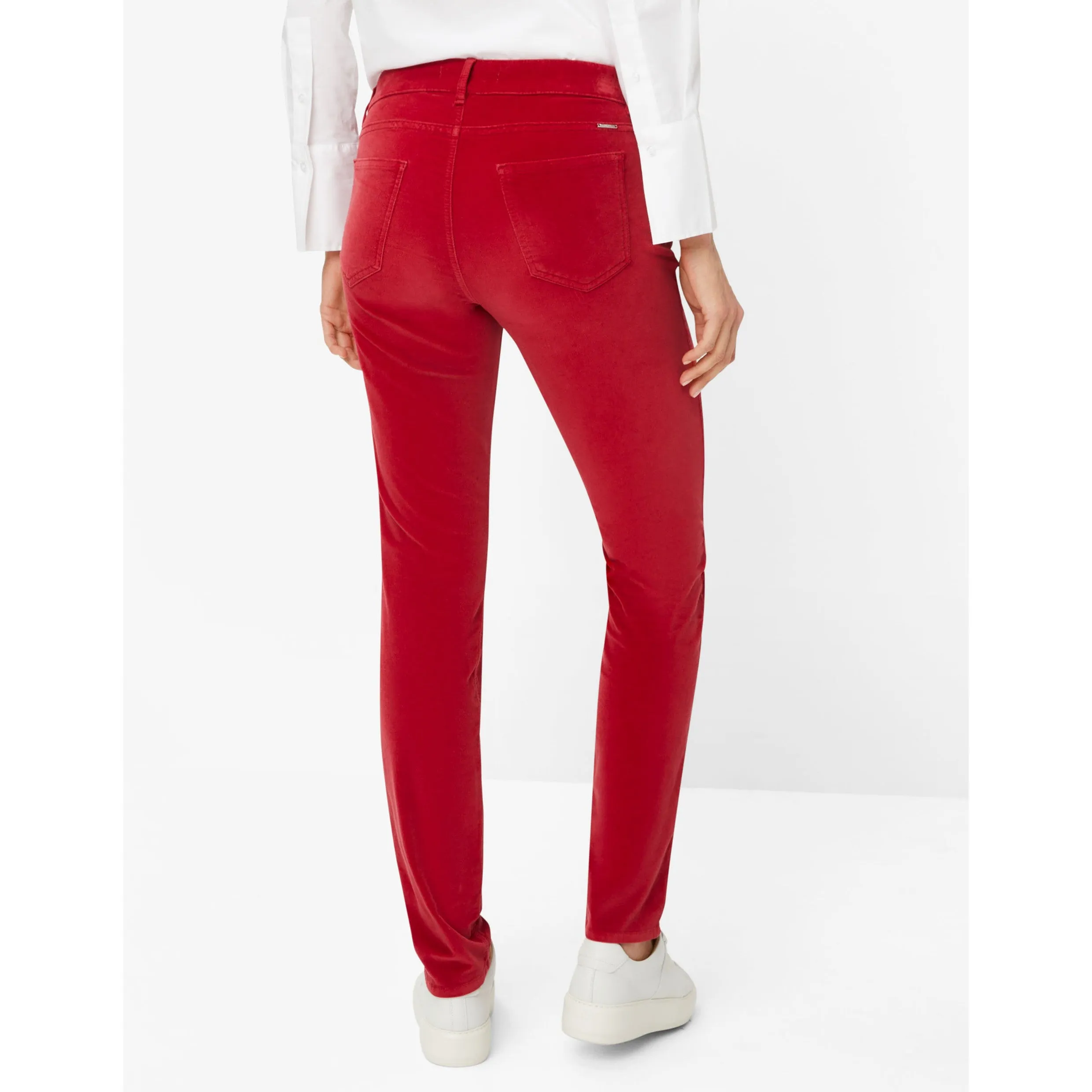 Brax Shakira Clean Velvet Skinny Jean in Carmine 75-1038/42