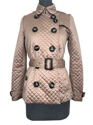 Burberry Brit Quilted Belted Jacket Size S