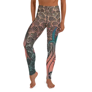 Camouflage Octopus Leggings - High Waist (Warehouse)