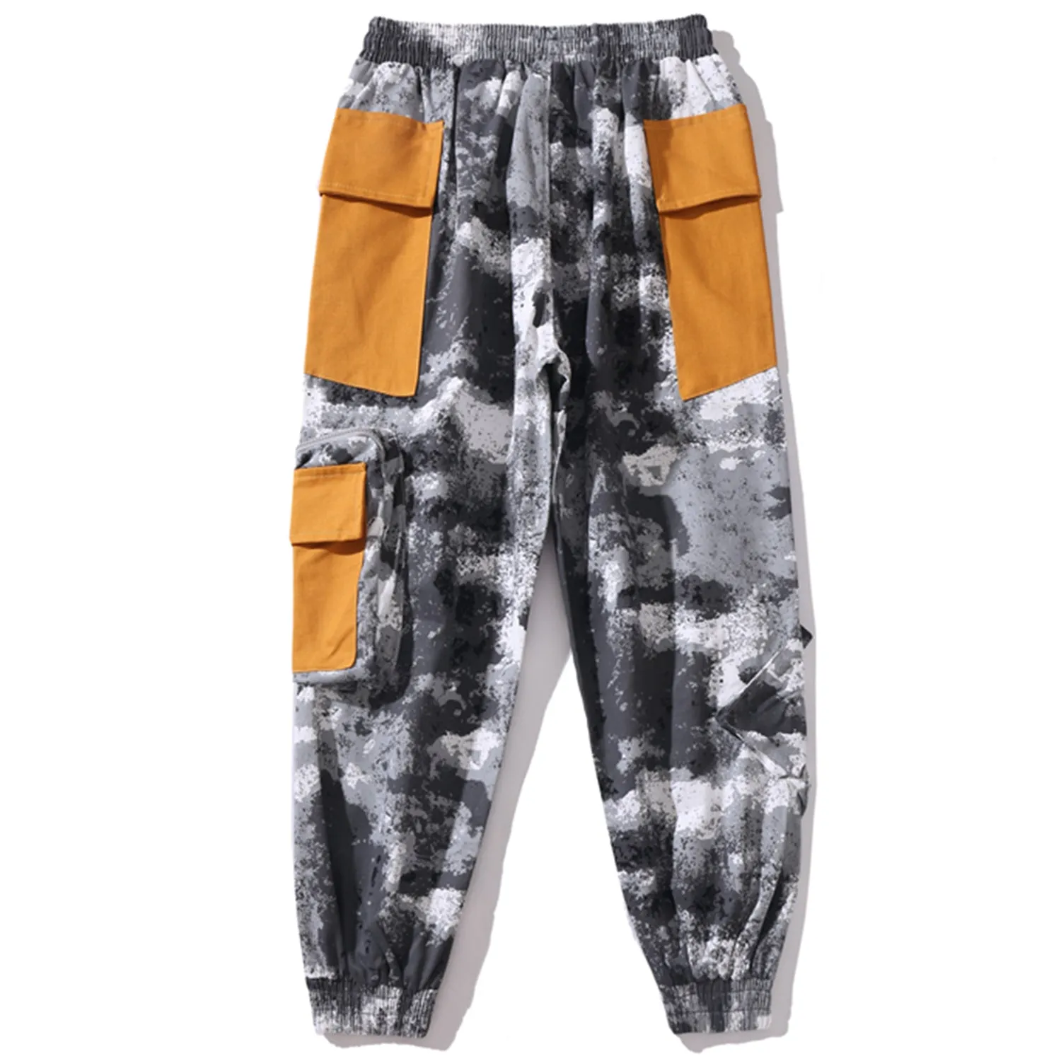 Camouflage Patchwork Men Oversized Cargo Pants