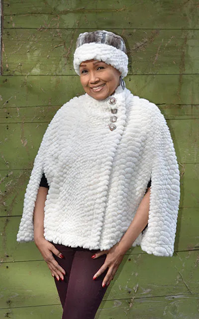 Capelet - Plush Faux Fur in Falkor (One Left!)