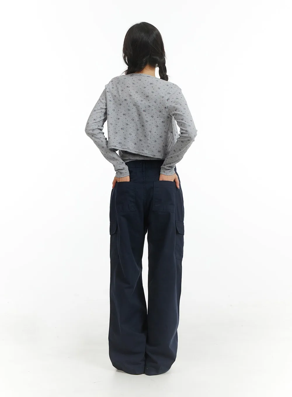 Cargo Straight Leg Pants OM404