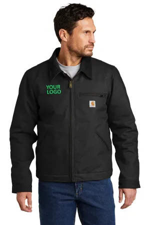 Carhartt Duck Detroit Branded Jackets, Black