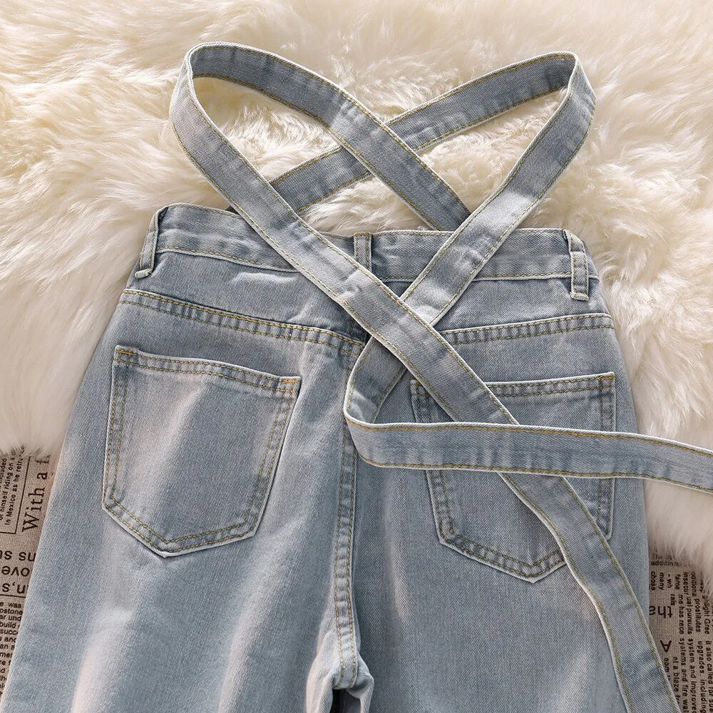 Celestial Sky Tie-Front Jeans