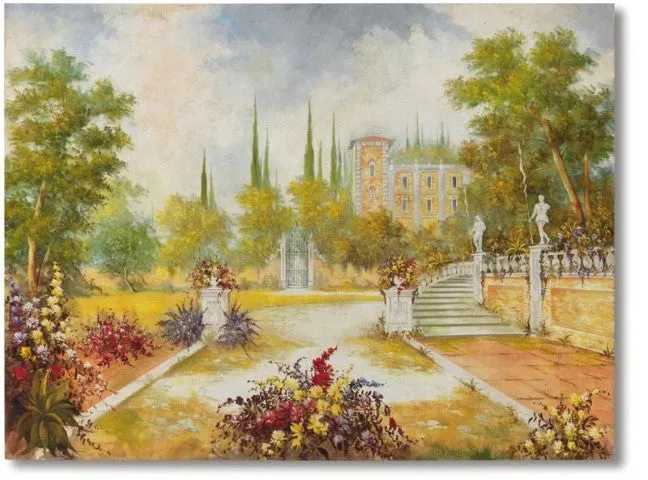 Classical Garden Fresco Painting