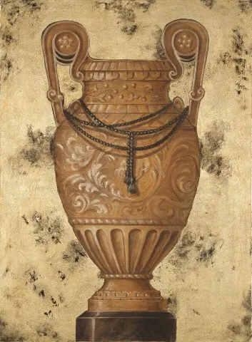 Classical vase on pedestal Fresco Painting