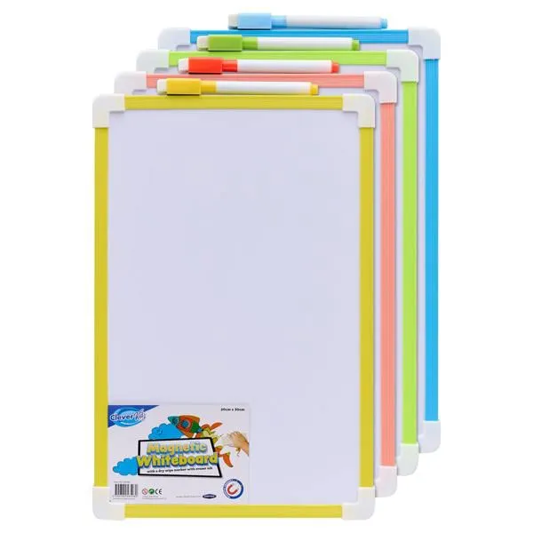 Clever Kidz Magnetic Dry Wipe Whiteboard - Single