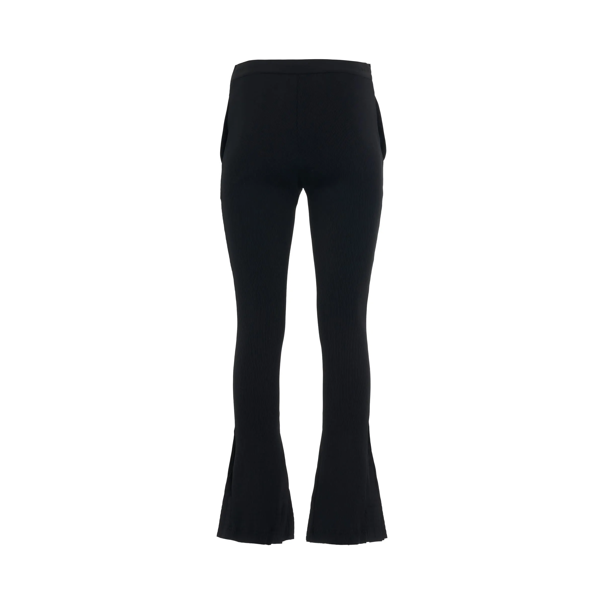 Cotton Gabardine Pleated Pants in Black