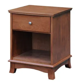 Crescent 1-Drawer Amish Nightstand