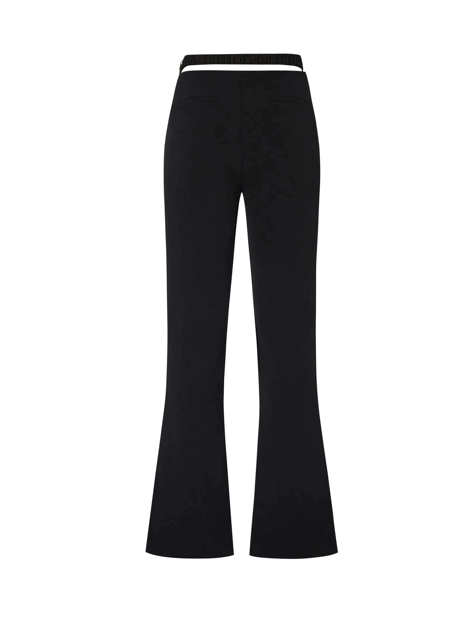 Cutout High Rise Flared Pants