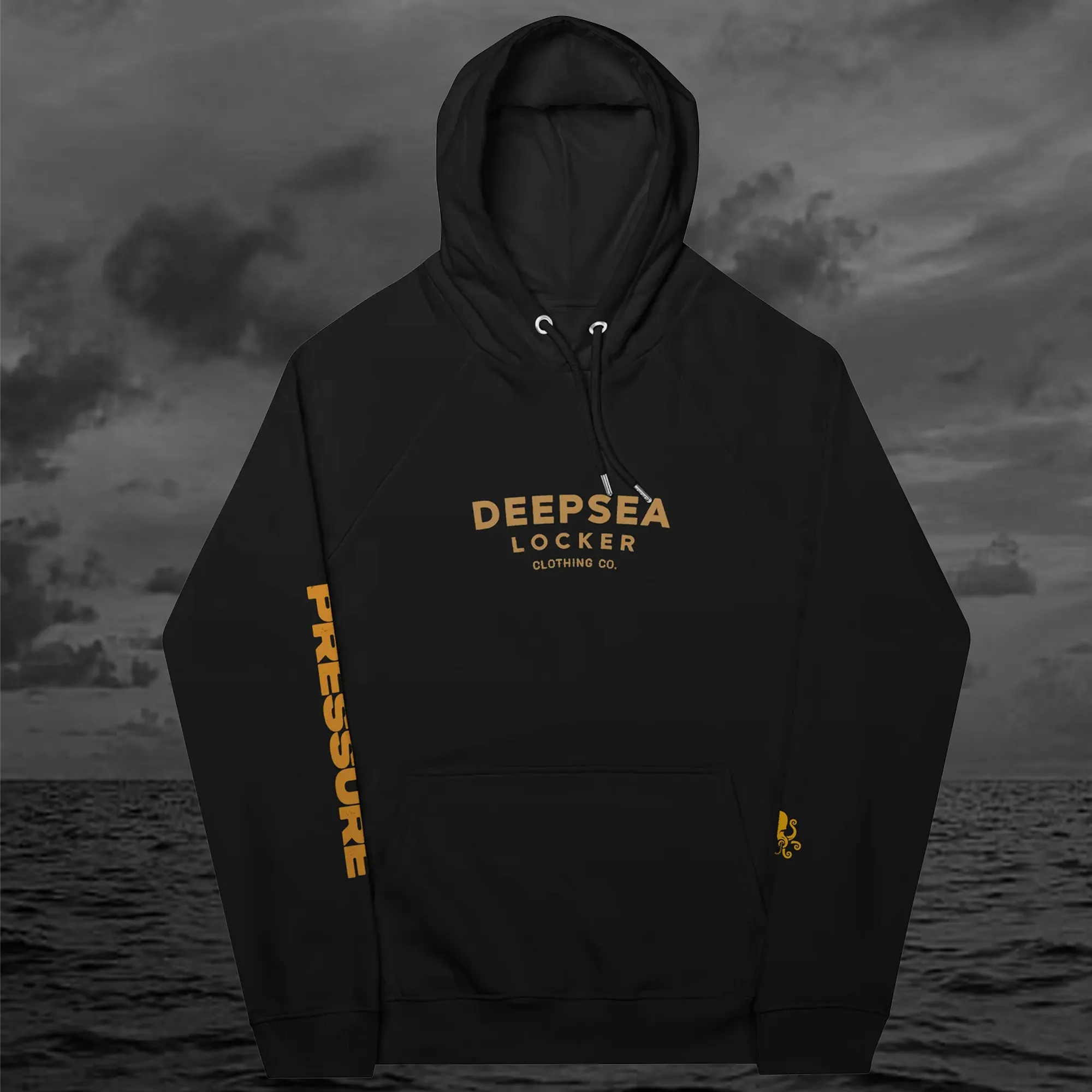 DEEPSEA Locker / Made Under Pressure / Eco Raglan hoodie