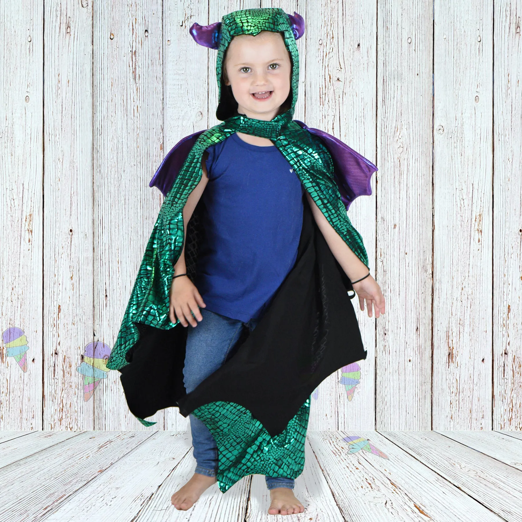 Dragon Cape Costume for Creative Play and Halloween