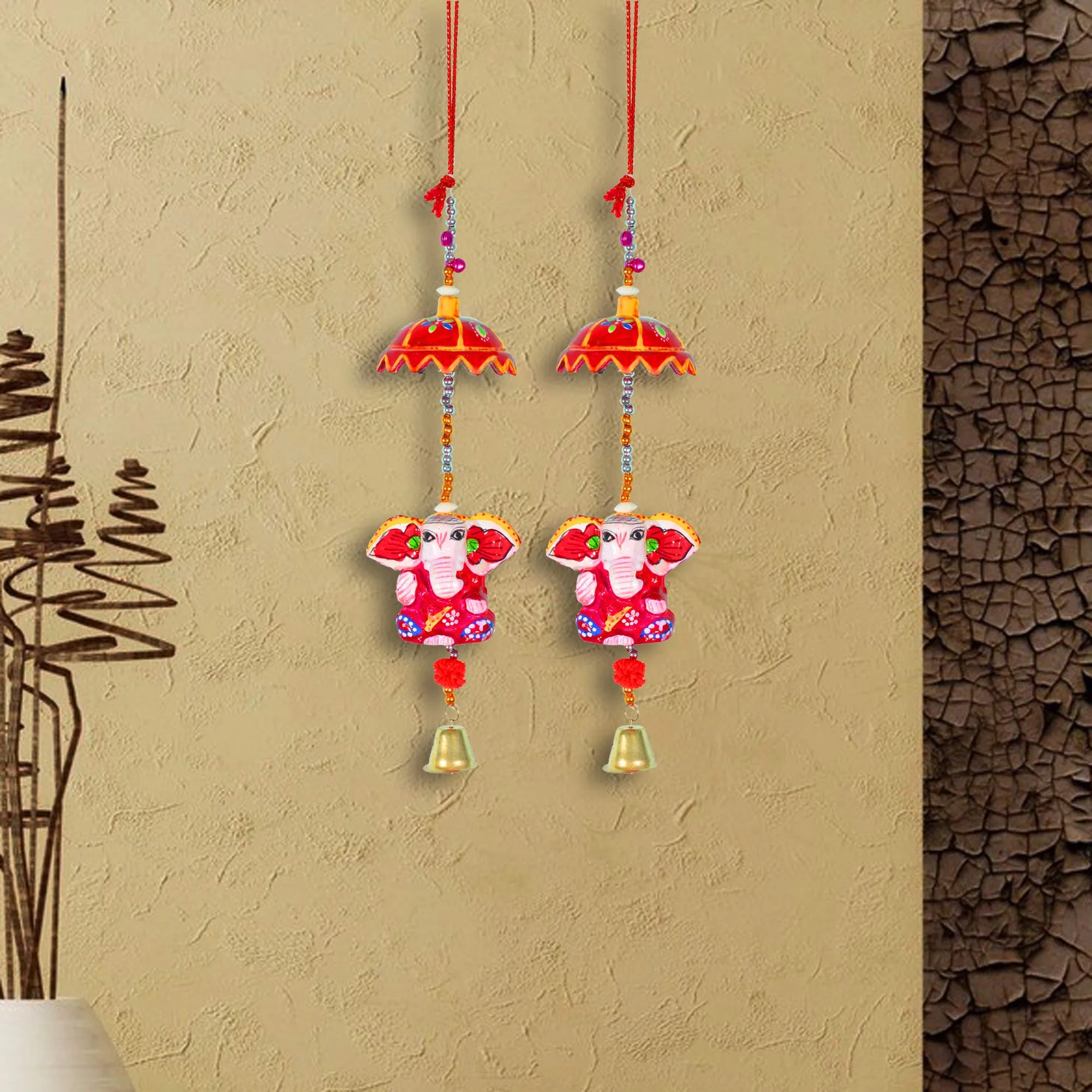 DreamKraft Handcrafted Ganesh Door Hangings and Windchime showpiece