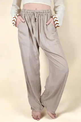 Dusty Rose Rayon Cotton Trousers