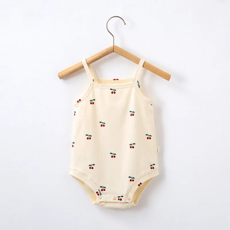 EARTHY Fruits and Flowers Summer Cotton Onesie (Take 2 for $36)