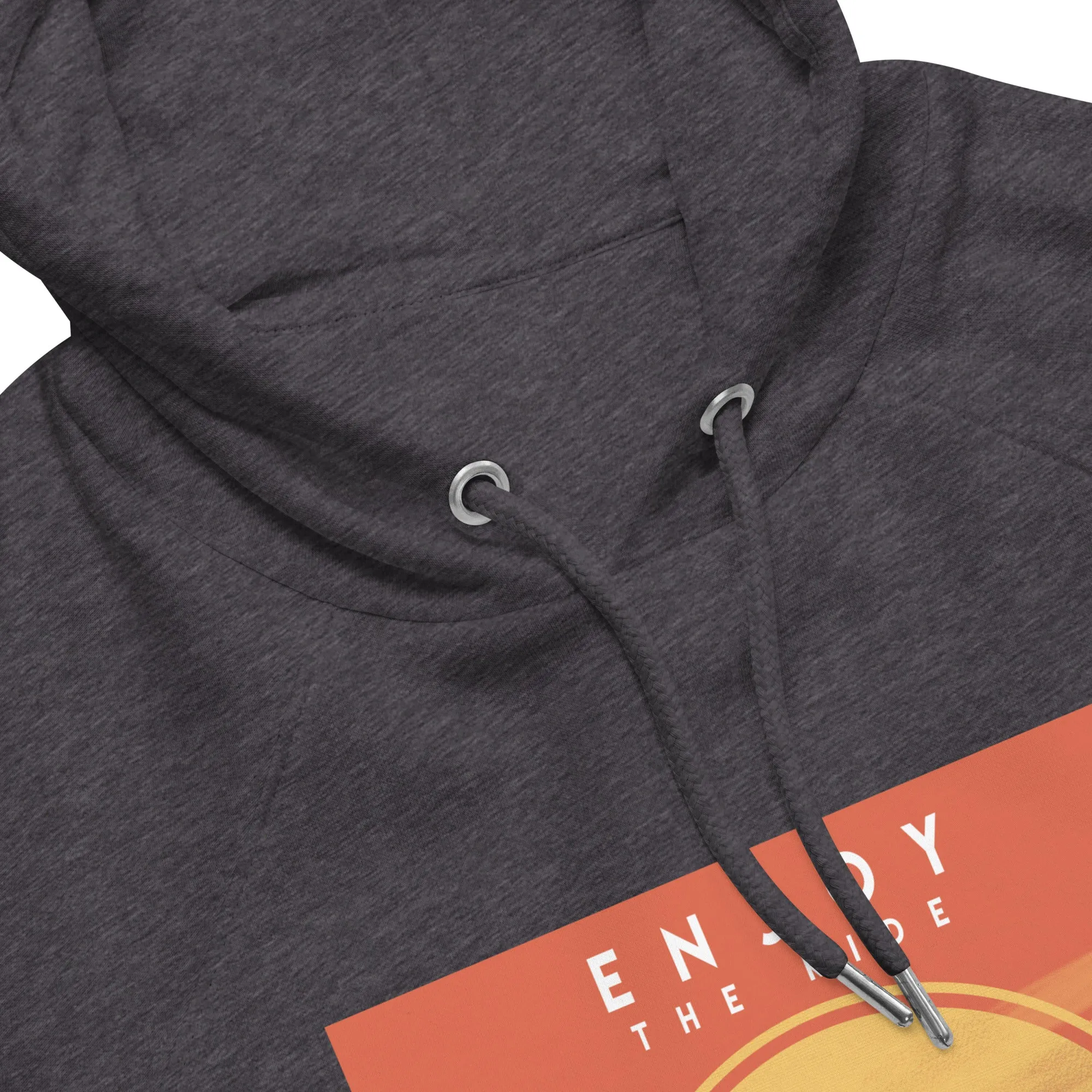 Enjoy The Ride Vintage Graphic Women Eco Raglan Hoodie