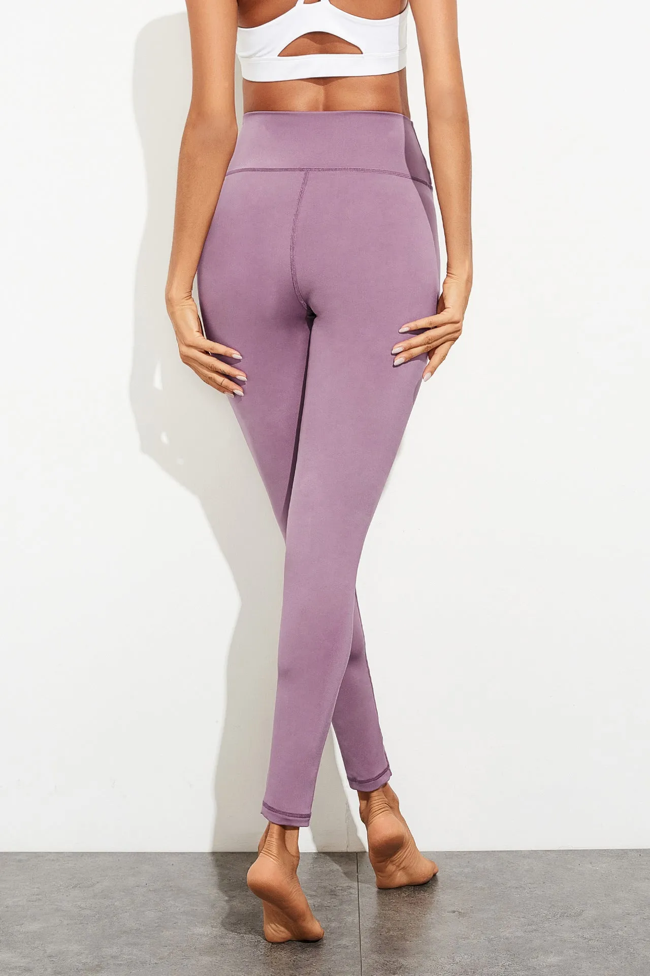 Exposed Seam High Waist Yoga Leggings (TBL) T