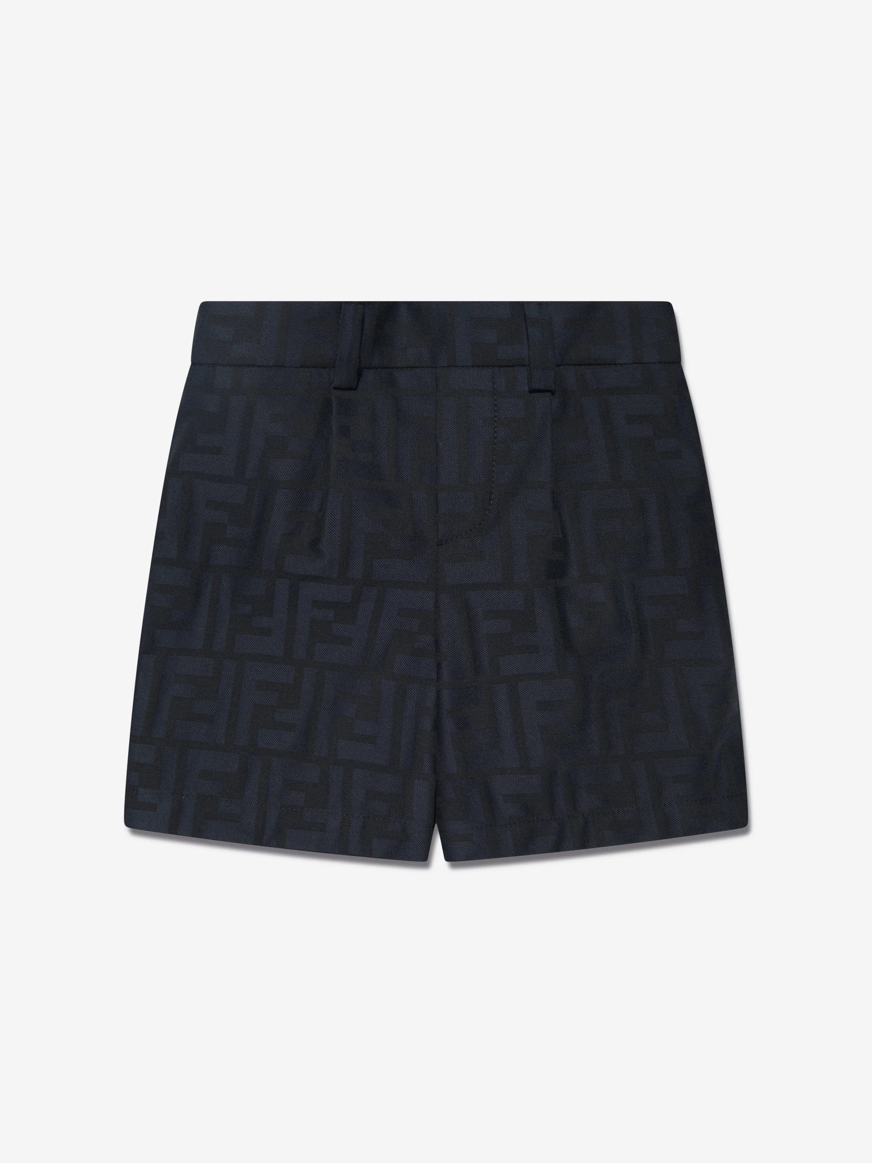 Fendi Baby Boys FF Logo Romper in Navy