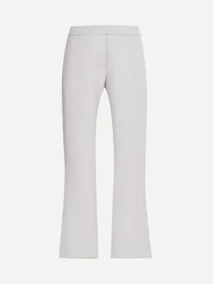 Flared Cavalry Wool Trousers in Snow