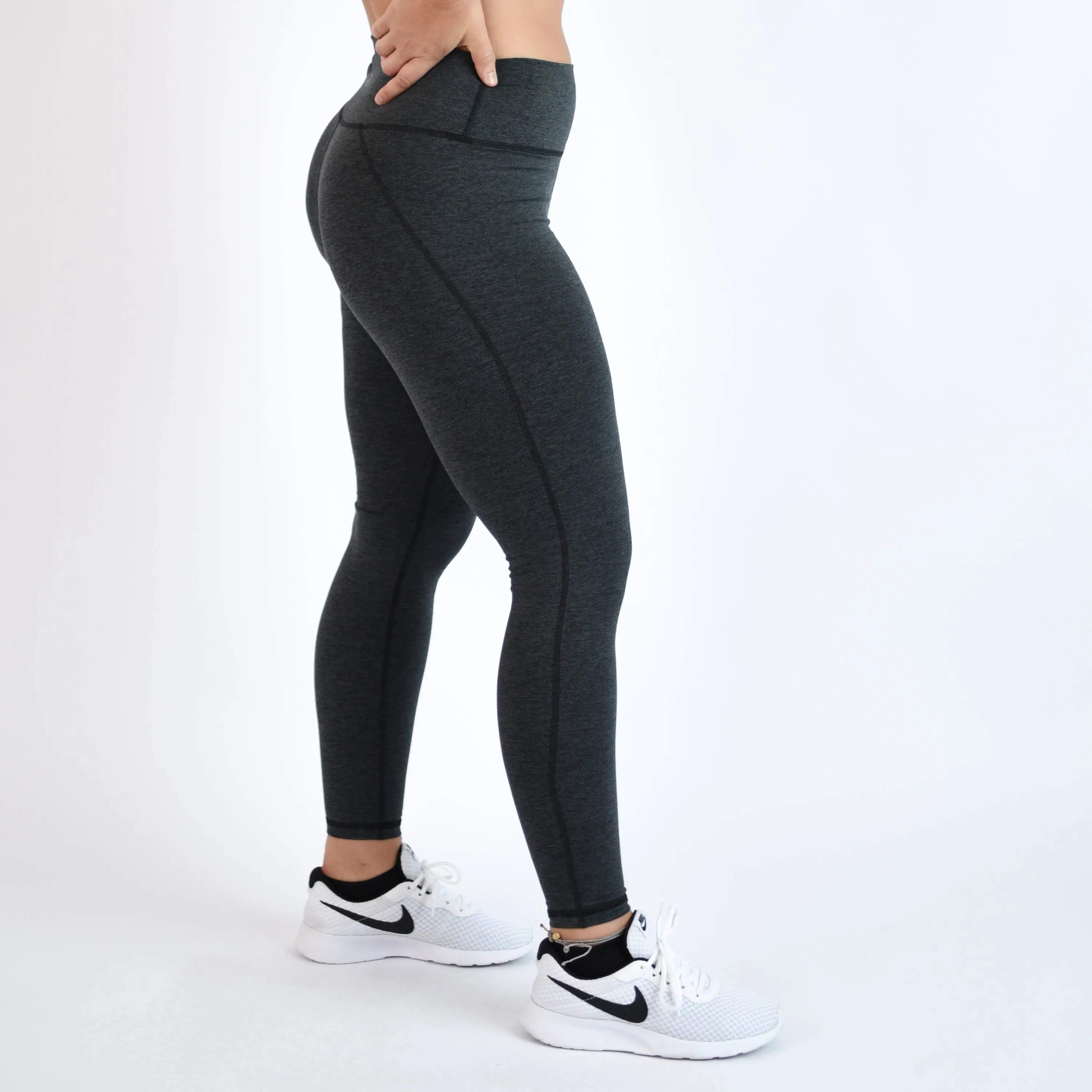 FLEO Charge 25" Leggings - Charcoal