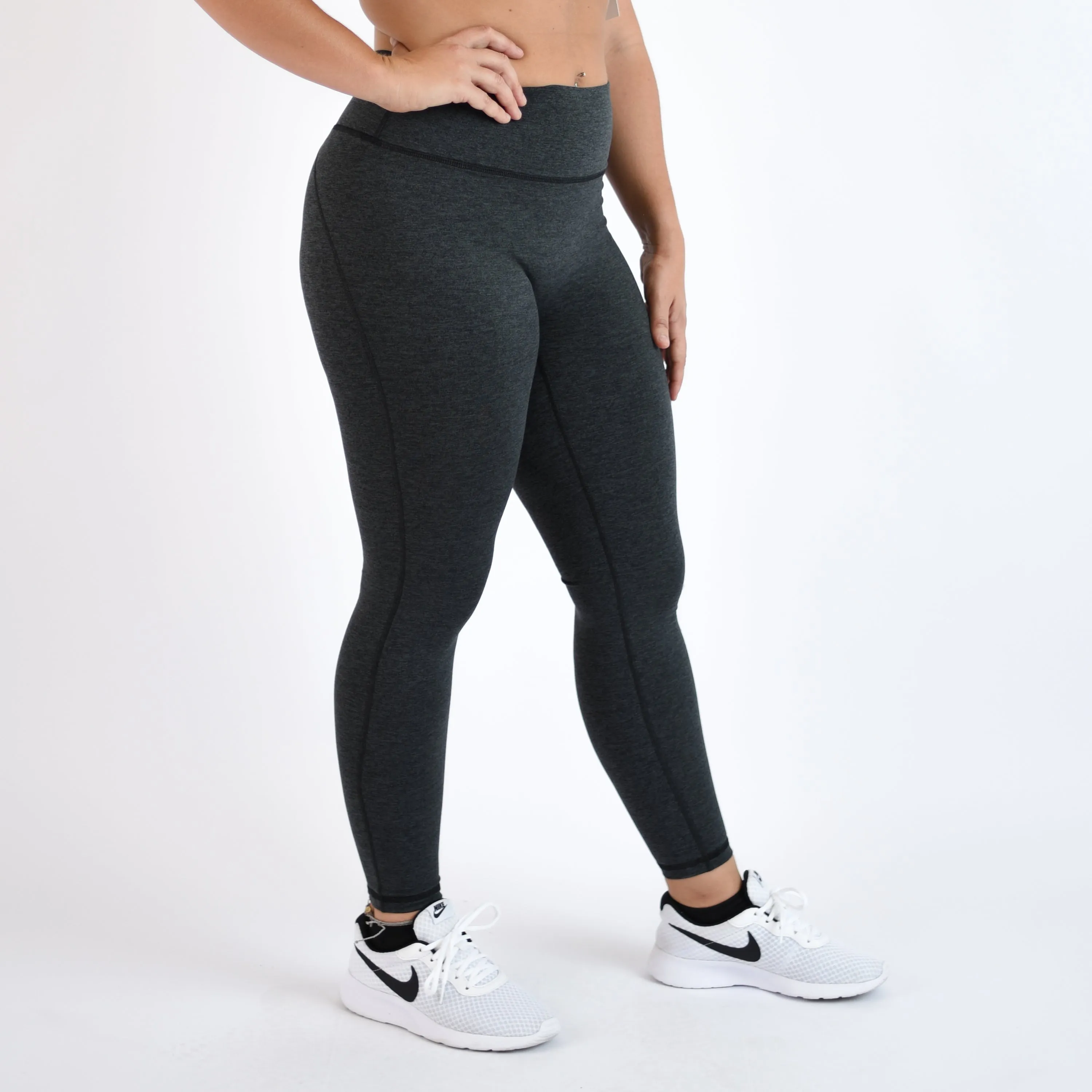 FLEO Charge 25" Leggings - Charcoal