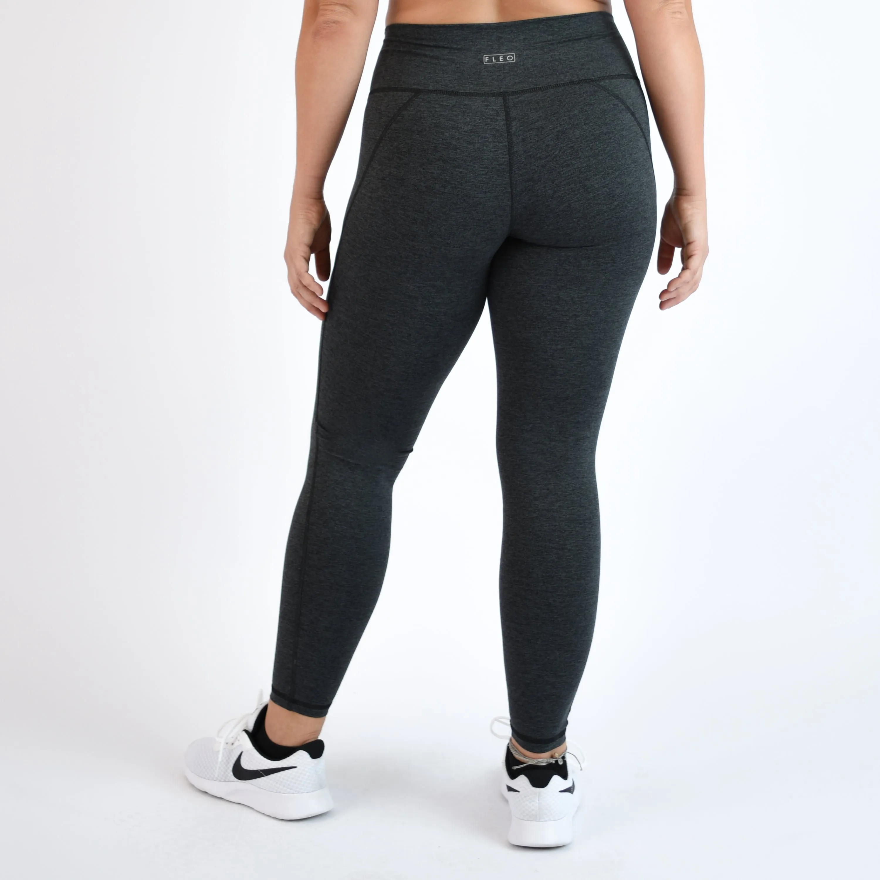 FLEO Charge 25" Leggings - Charcoal