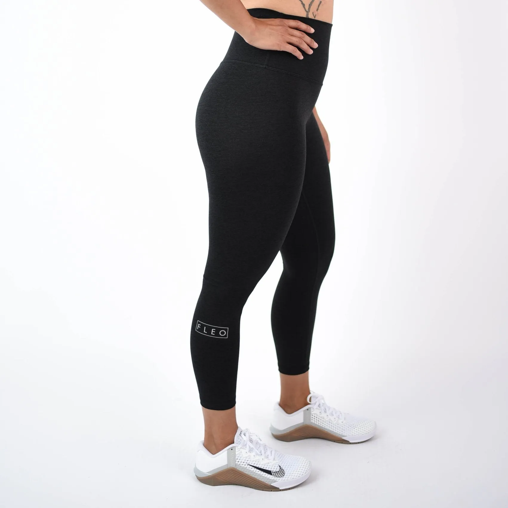 FLEO El Toro 21" Heather Black Leggings (Bounce)