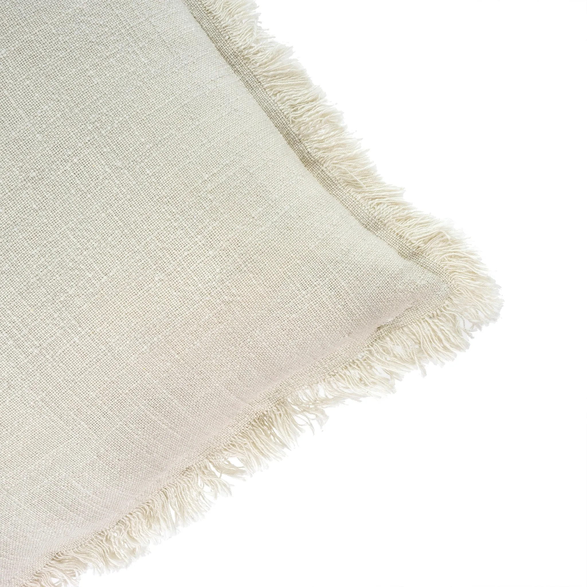 frayed | oatmeal pillow