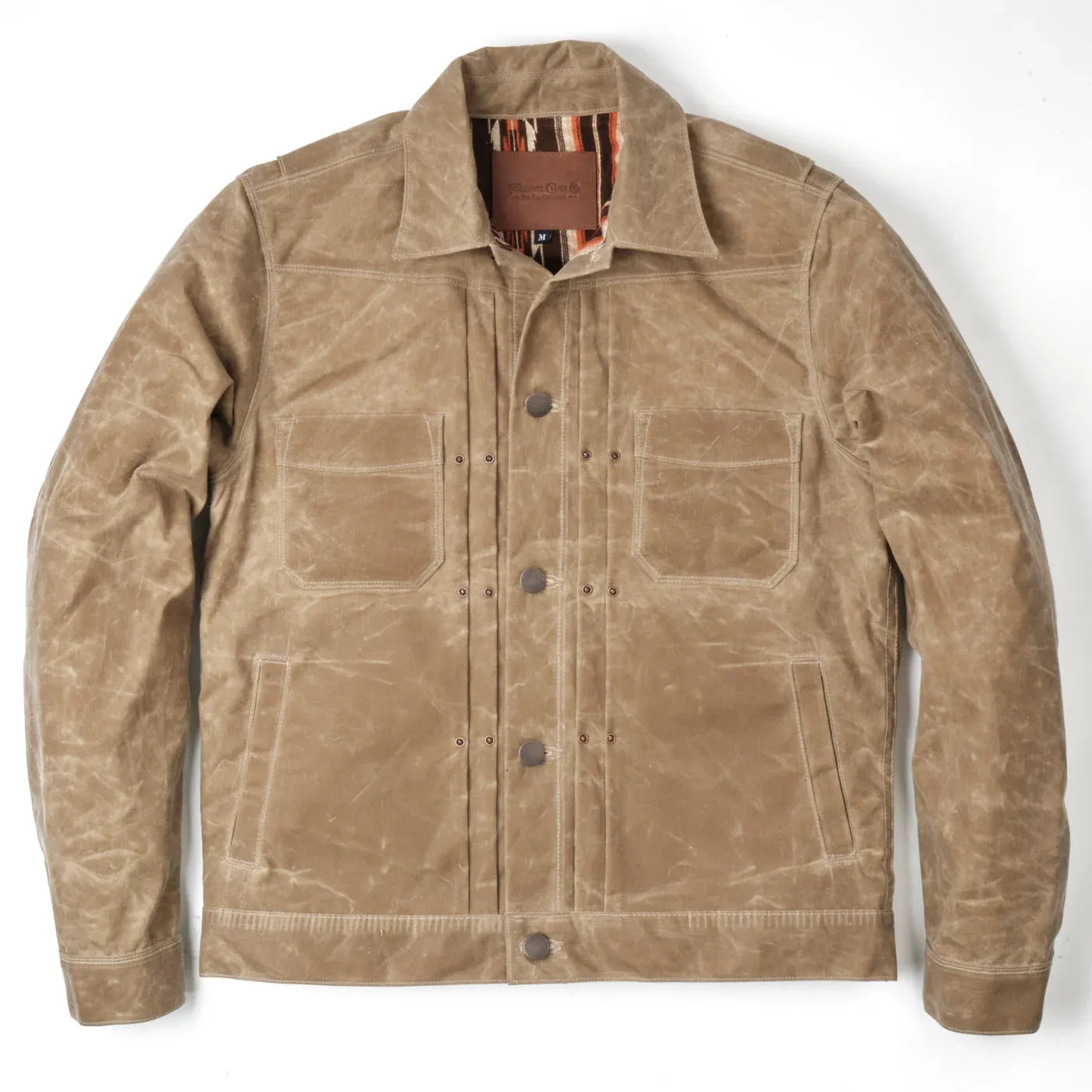 Freenote Cloth Riders Jacket Waxed Canvas- Tobacco