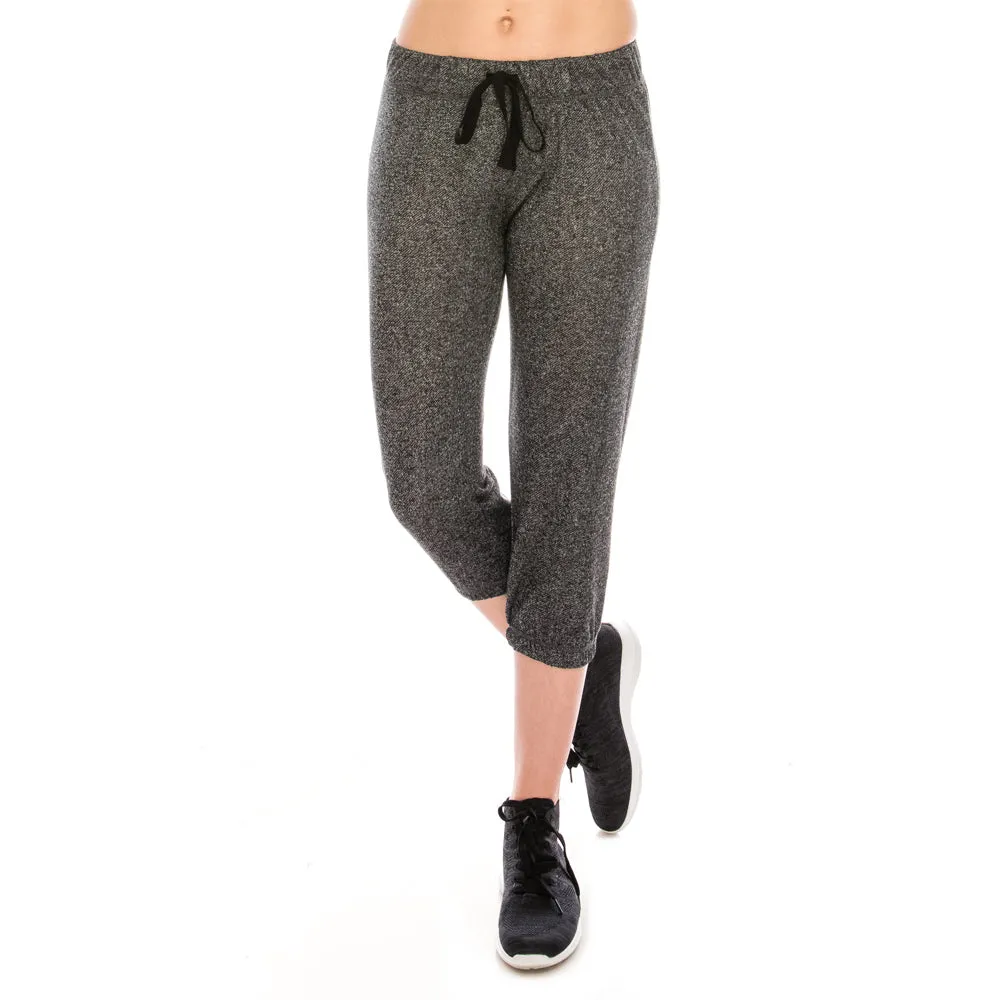 French Terry Jogger Capri Pants