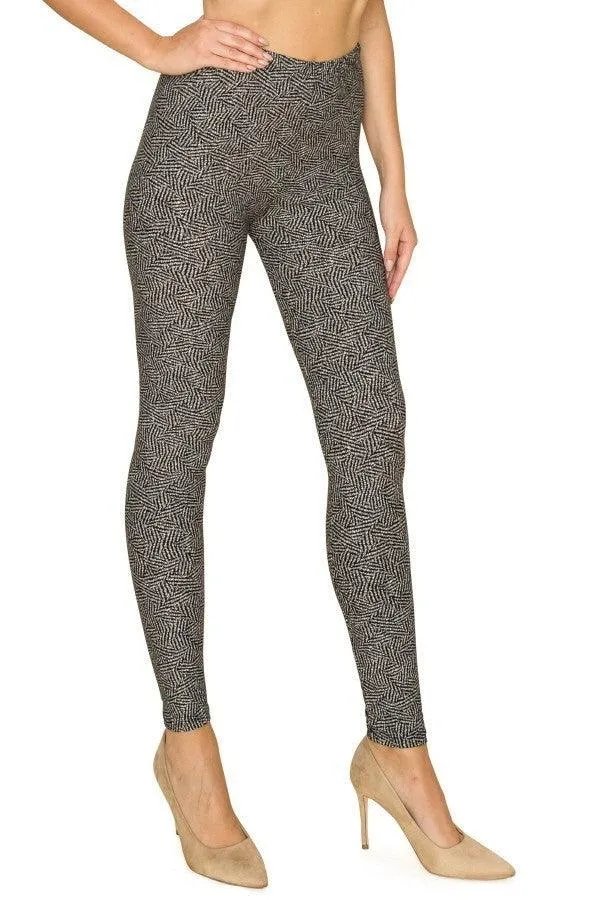 Full Length High Waisted Leggings In A Fitted Style With An Elastic Waistband