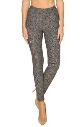 Full Length High Waisted Leggings In A Fitted Style With An Elastic Waistband