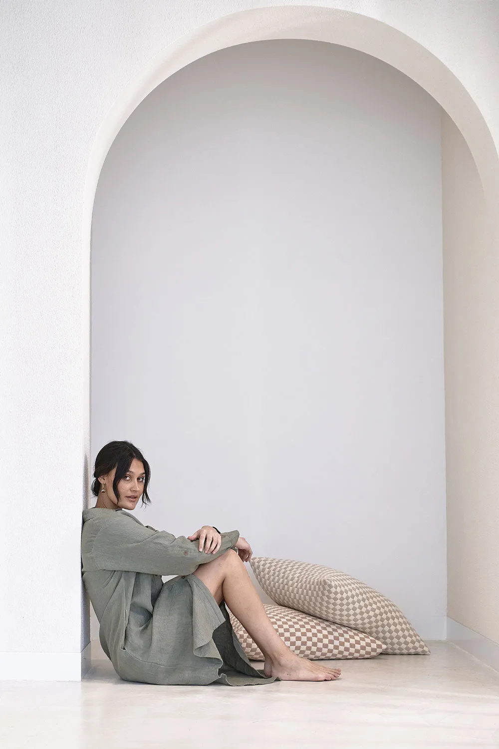 Fundamental Linen Shirt Dress - Pistachio 