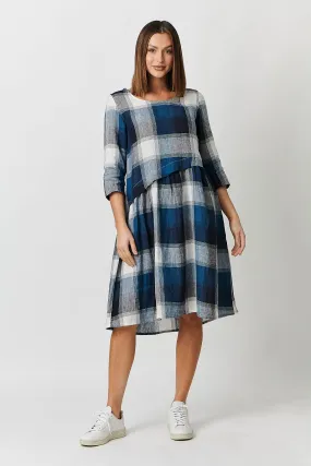 GA428 Lagoon Plaid Dress