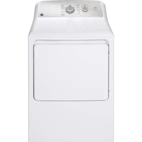 GE 6.2 cu.ft. Top Load Electric Dryer with SaniFresh Cycle White - GTX33EBMRWS