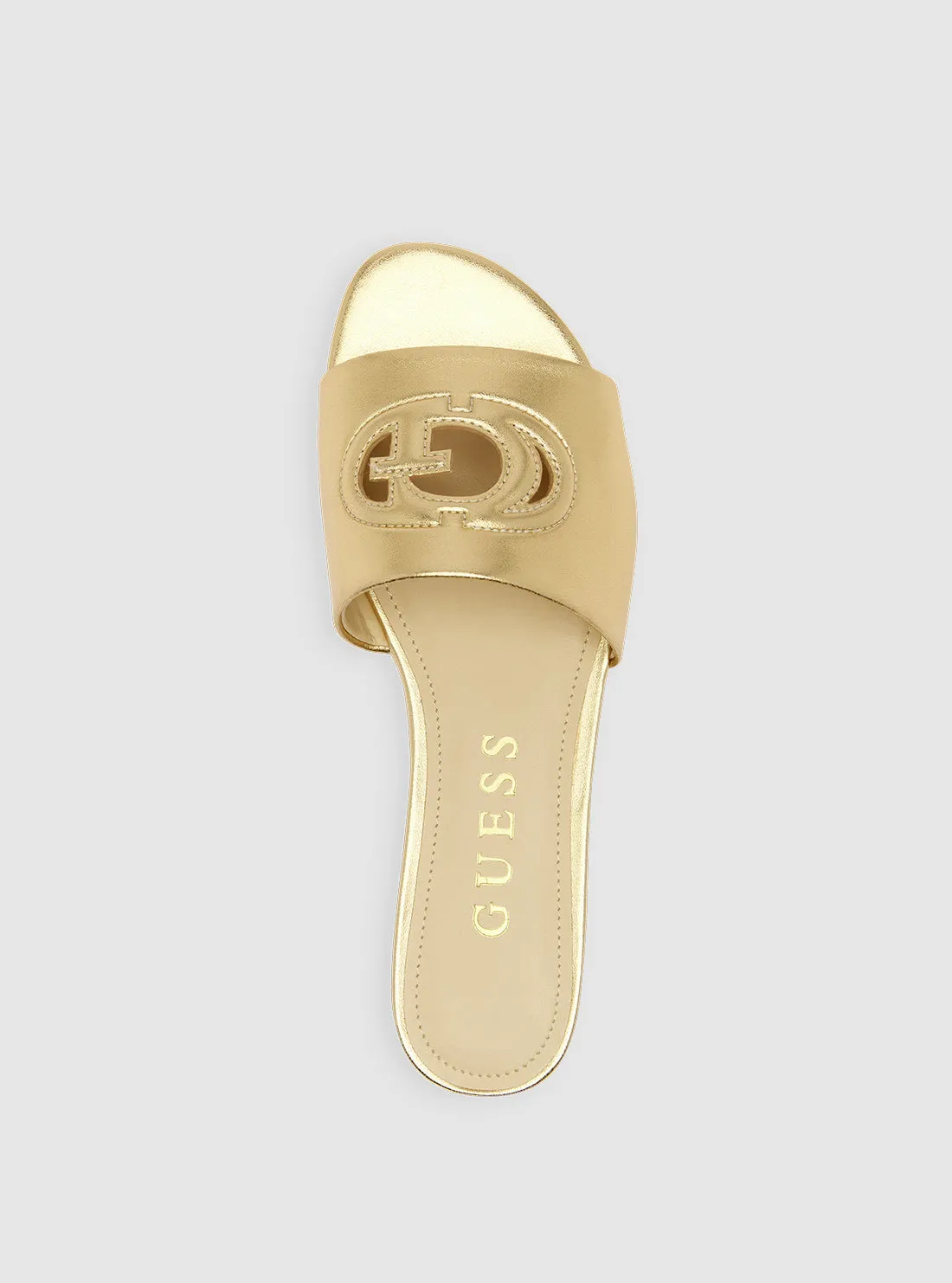 Gold Tashia Cutout Logo Slides