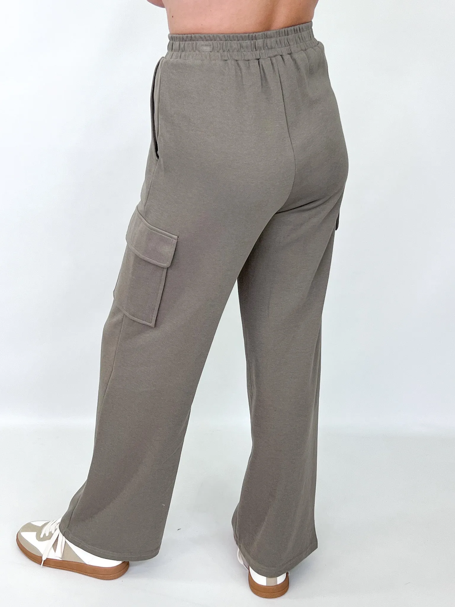 Gretta - Elastic Waist Cargo Pants