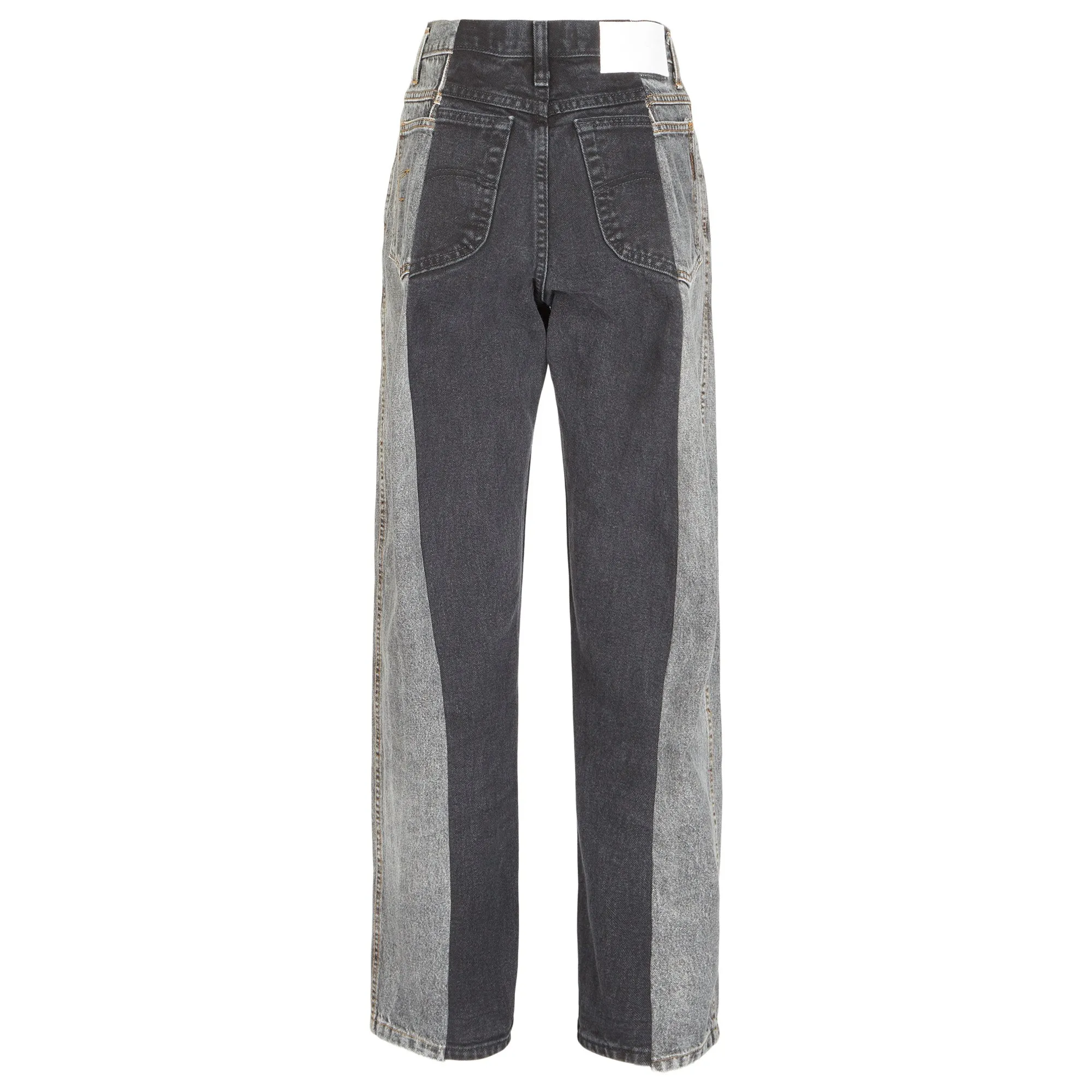 Grey Black Contrast Boyfriend Jean