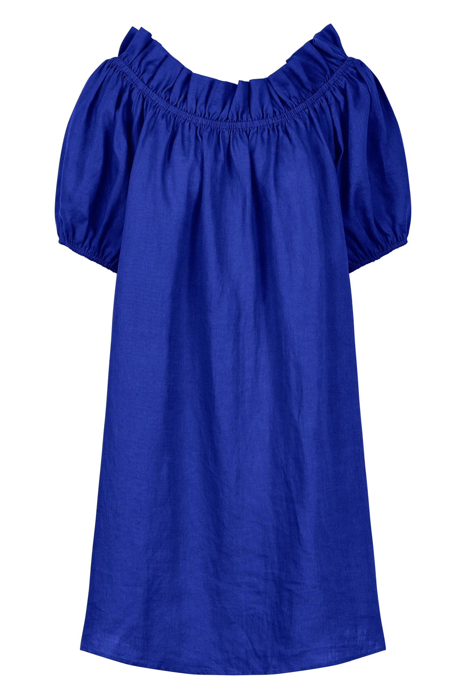 Halcyon Ruched Dress - Cobalt