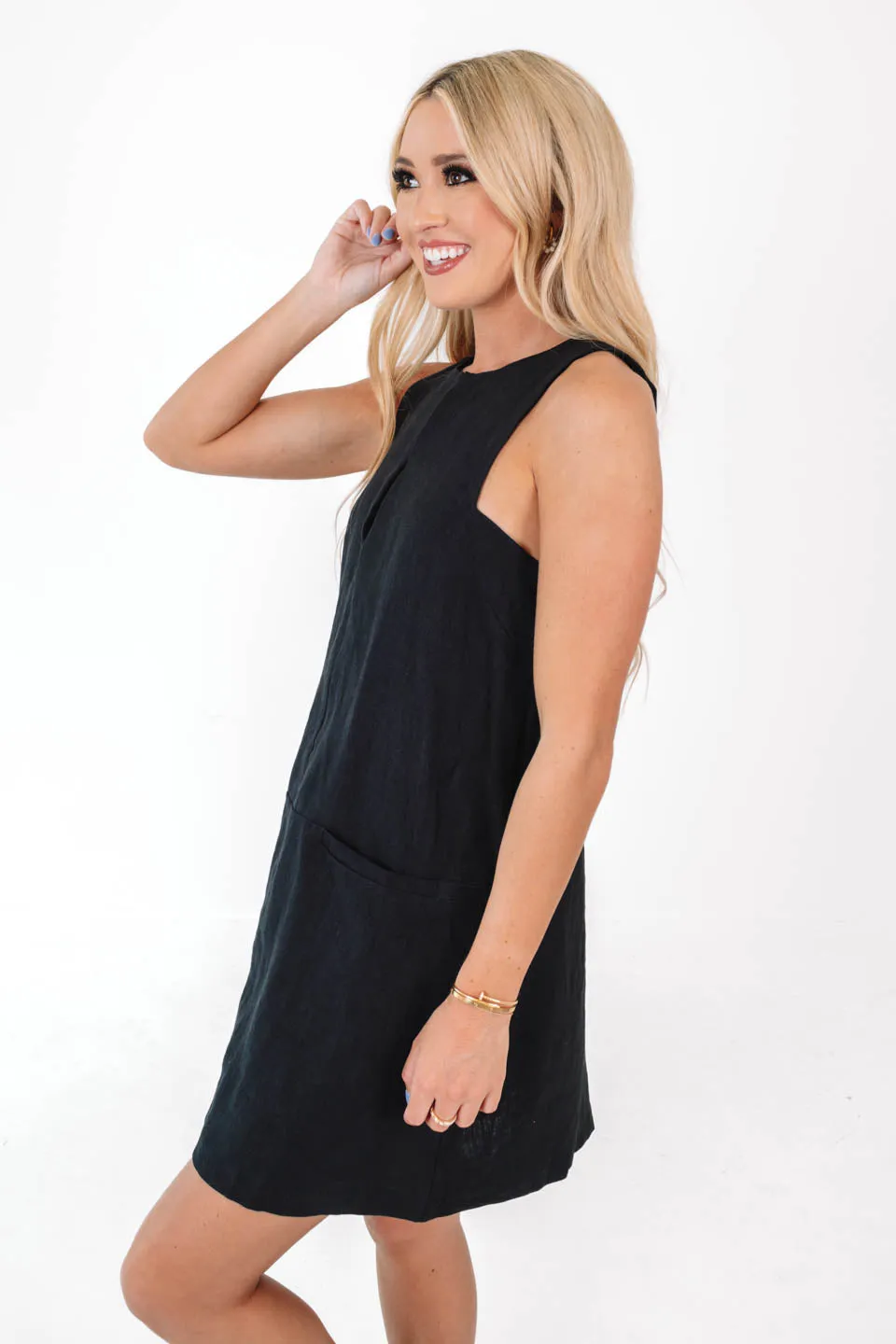 Happy Camper Dress - Black