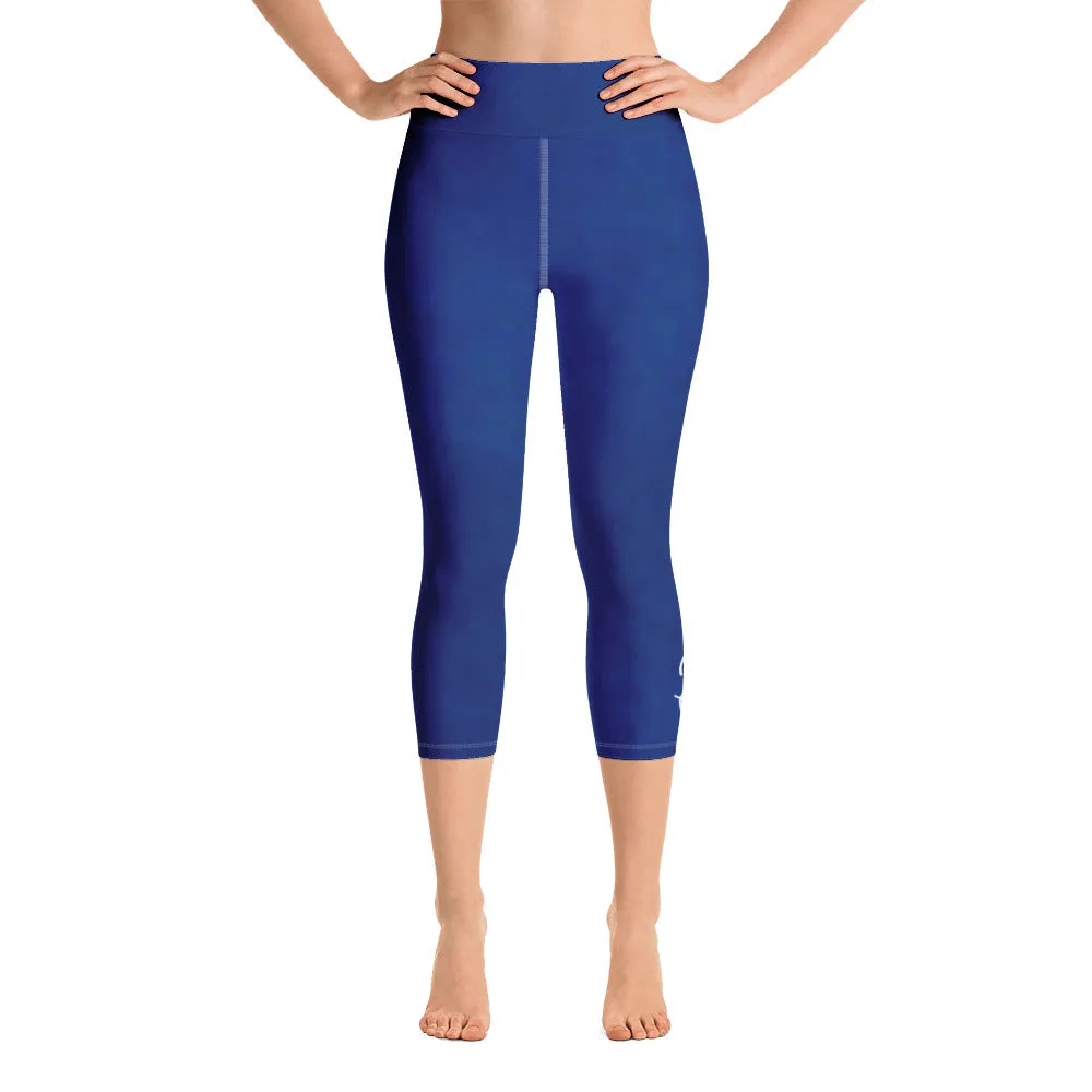 Harmony Blue Yoga Capri Leggings