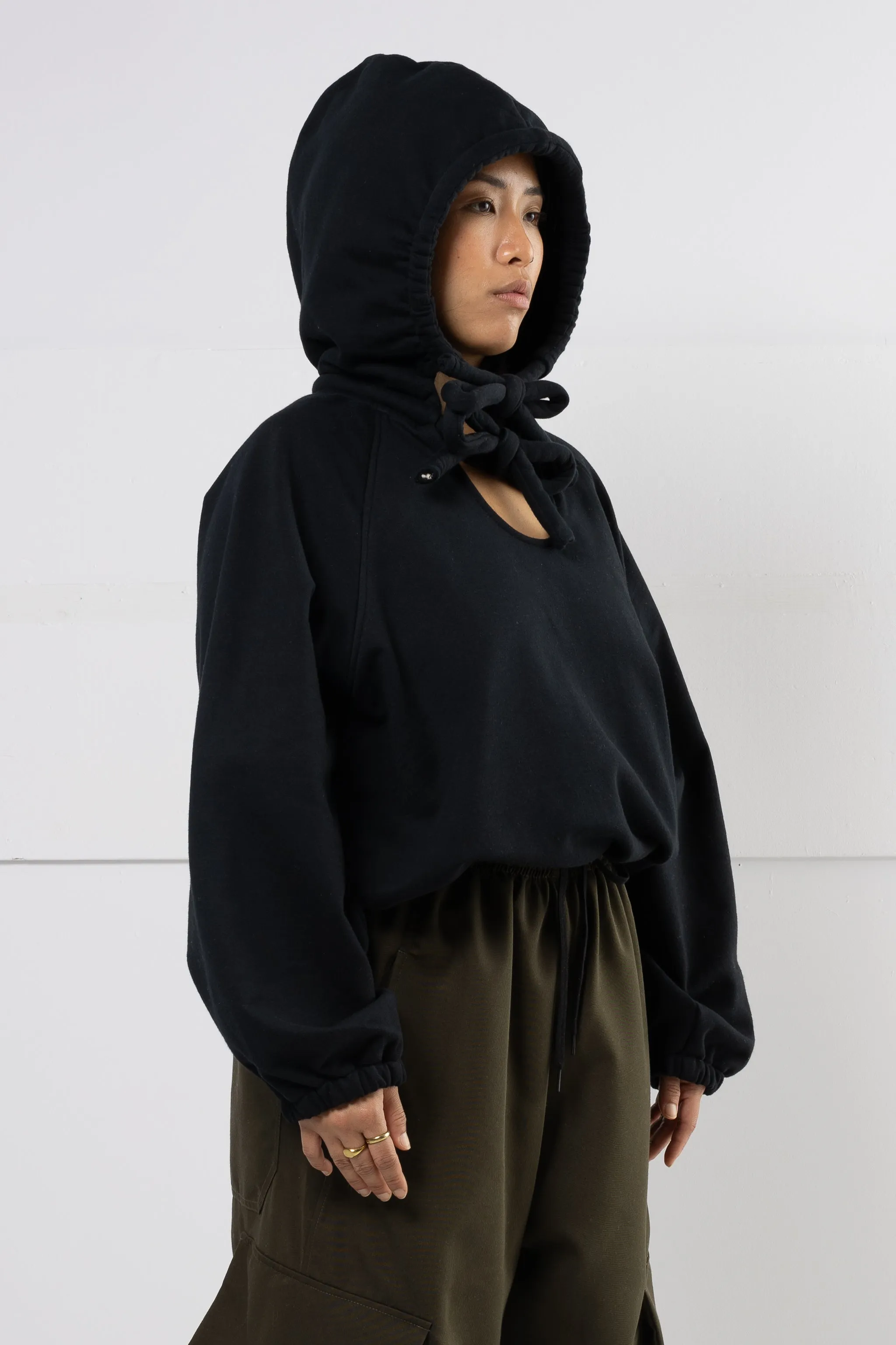 HARRIET DOUBLE TIE HOODIE