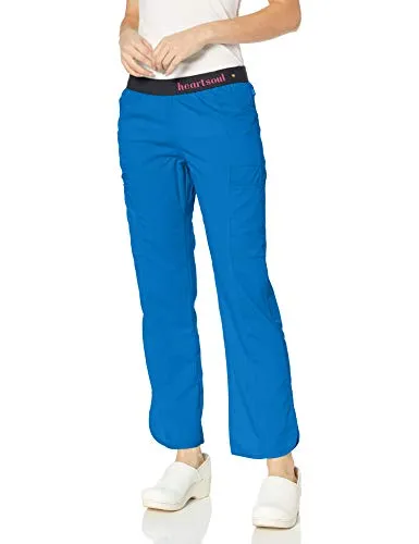 HeartSoul 20101A Scrubs Women's Head Over Heels so in Love Low Rise Pull-on Pant