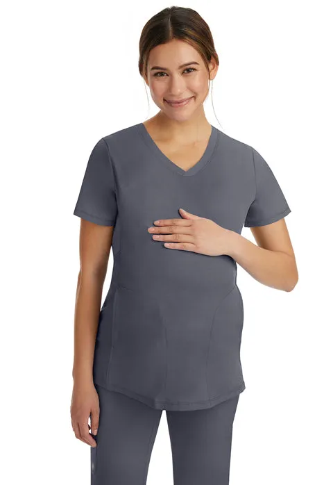 HH Works by Healing Hands Women's Mila Maternity Solid Scrub Top 2510