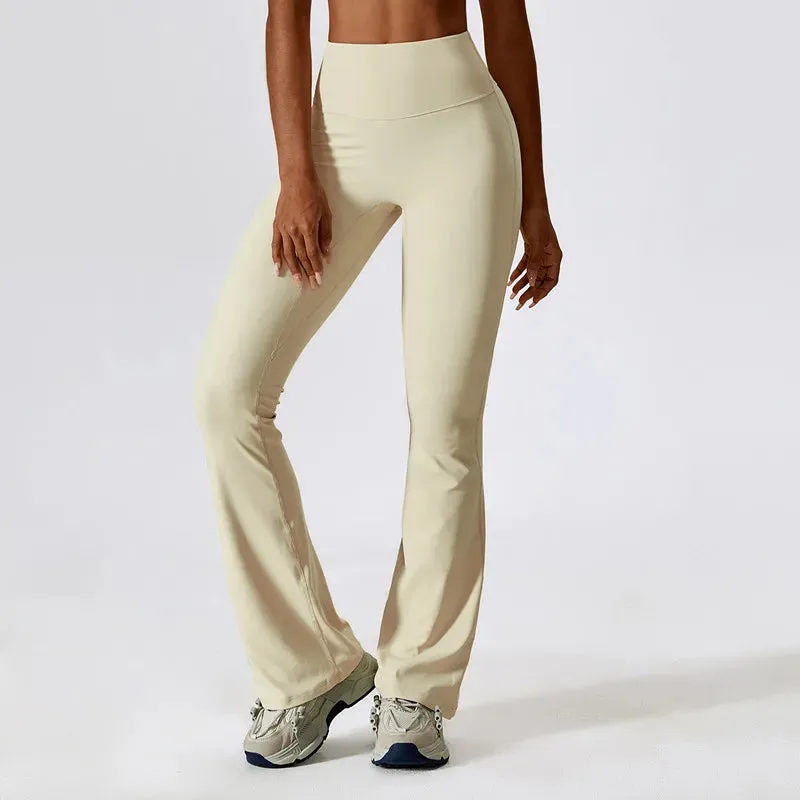 High Waist Push Up Flared Pants Dancing Fitness Tights