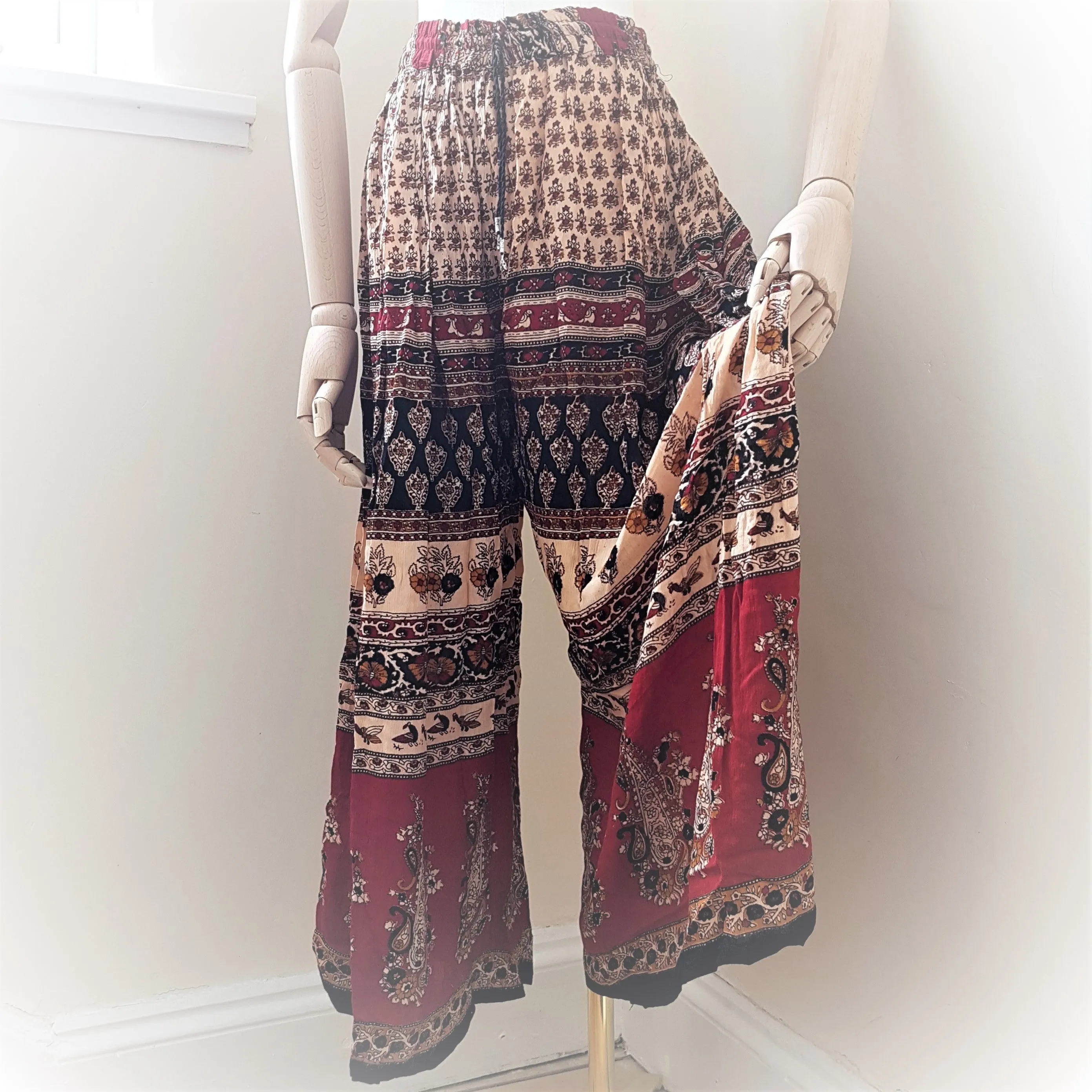 Indian Pattern Palazzo Style Trousers