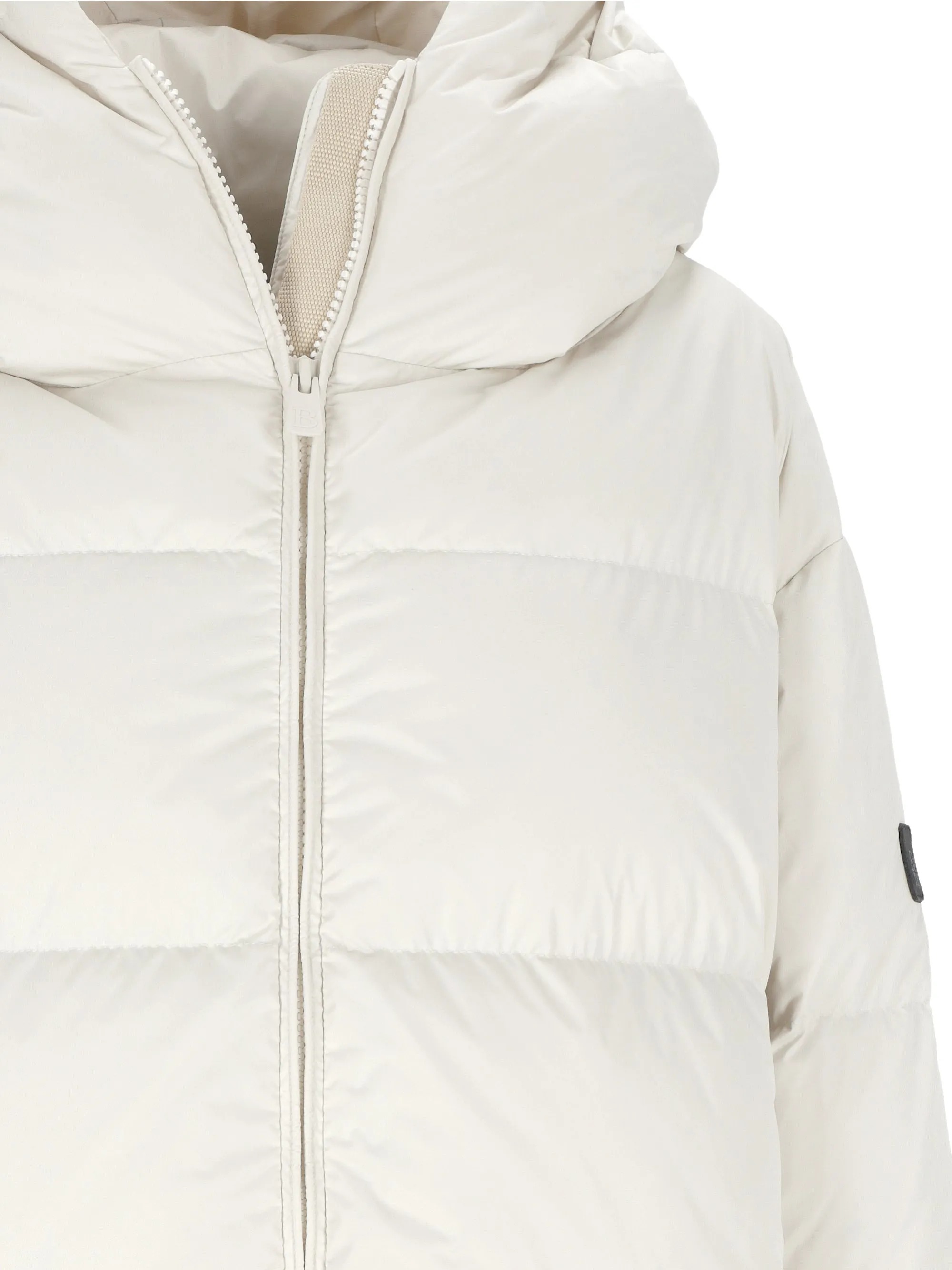 Ivory White Quilted Down Jacket