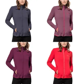 Jack Wolfskin Womens Peak Grid Walking Warm High Collar Fleece Jacket