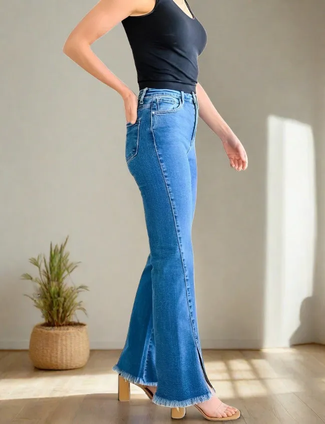 Judy Blue Vintage Wash Split Hem Jeans