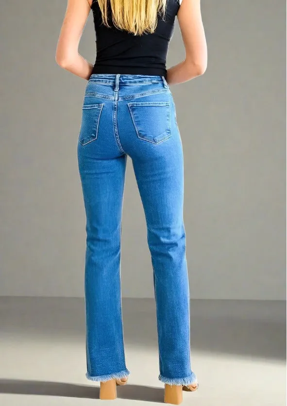 Judy Blue Vintage Wash Split Hem Jeans